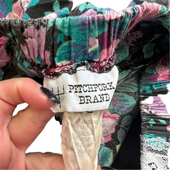 VTG 80’s/90’s Pitchfork Brand Square Dancing Floral lace Top (S) & Skirt (M) set - Picture 5 of 13